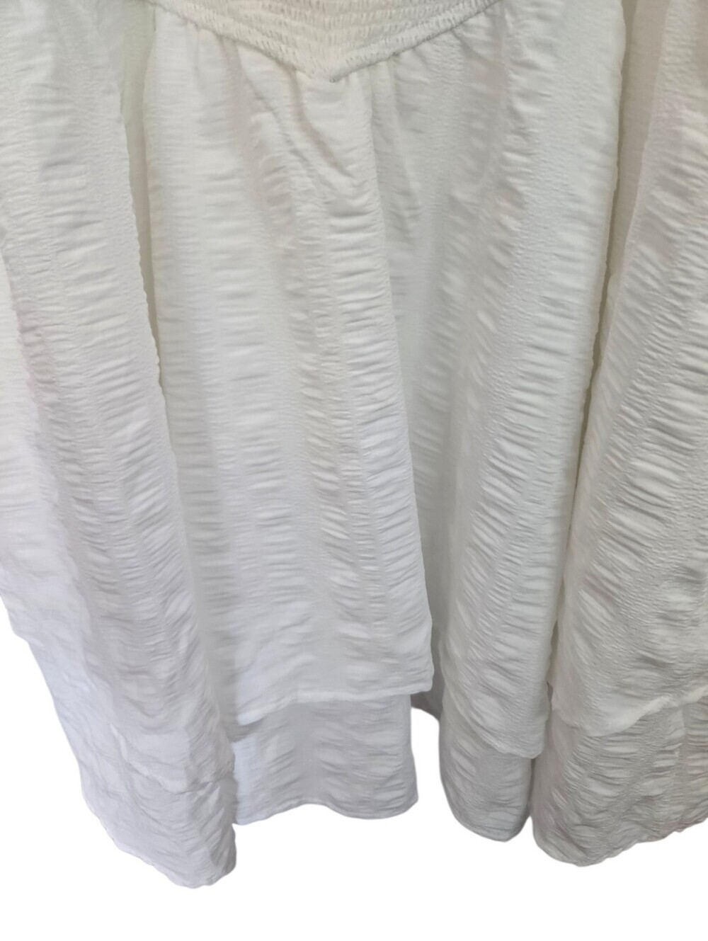 Wild Fable White Smocked Tiered Mini Dress Plus Size 3X - Picture 3 of 6
